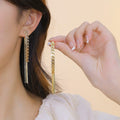 Wheat Long Fringe Earrings Dual-wear Women Pi-Mart