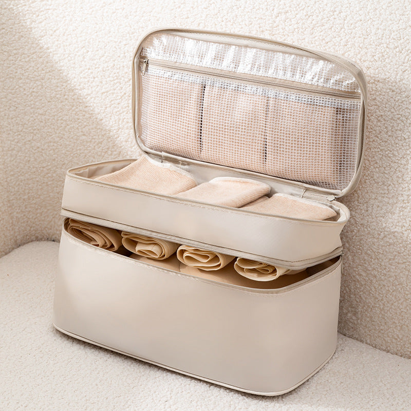 Travel underwear storage bag, multi-functional waterproof bra finishing bag, toilet bag, large-capacity bra bag. - SJB-DIAMOND ELITES