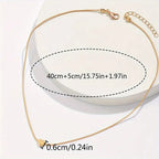 Fashion Snake Bones Chain Love Pendant Necklace