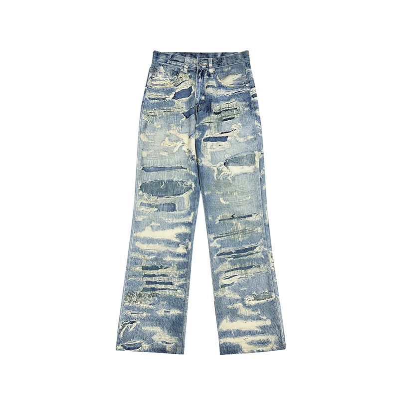 American Street Fashion Ripped Cool Loose Denim Trousers Lootquake LLC