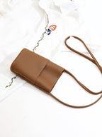 Casual crossbody mobile phone bag, simple red cute mini vertical bag, change bag female - SJB-DIAMOND ELITES