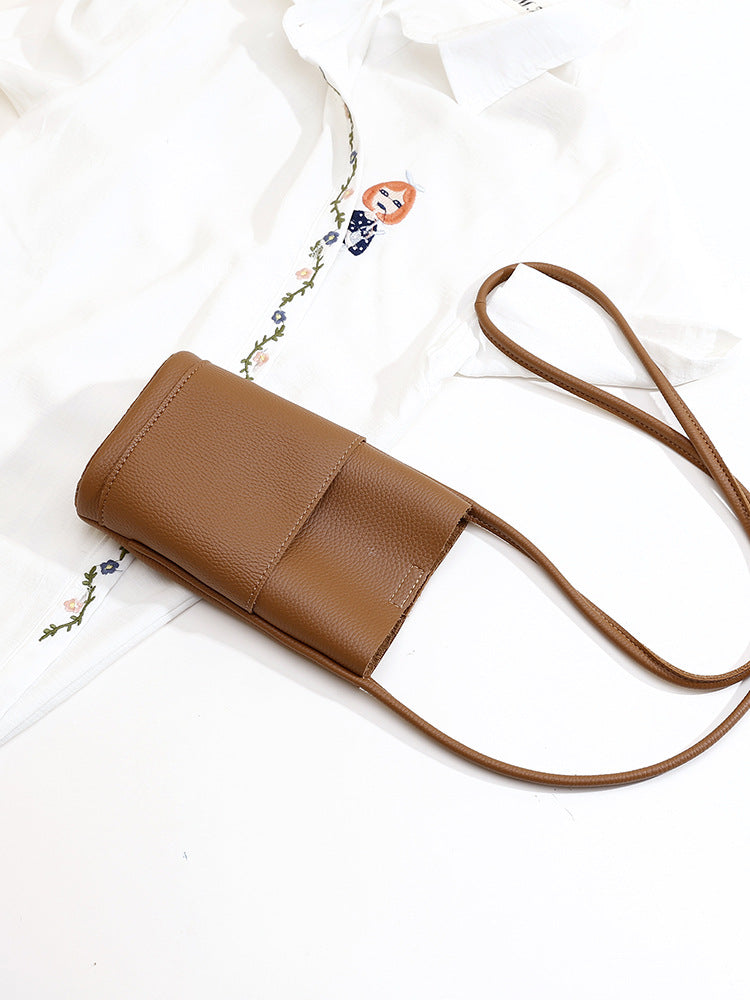 Casual crossbody mobile phone bag, simple red cute mini vertical bag, change bag female - SJB-DIAMOND ELITES