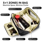Chessboard double pillow cosmetic bag, multifunctional waterproof toilet bag, makeup bag with compartments, - SJB-DIAMOND ELITES
