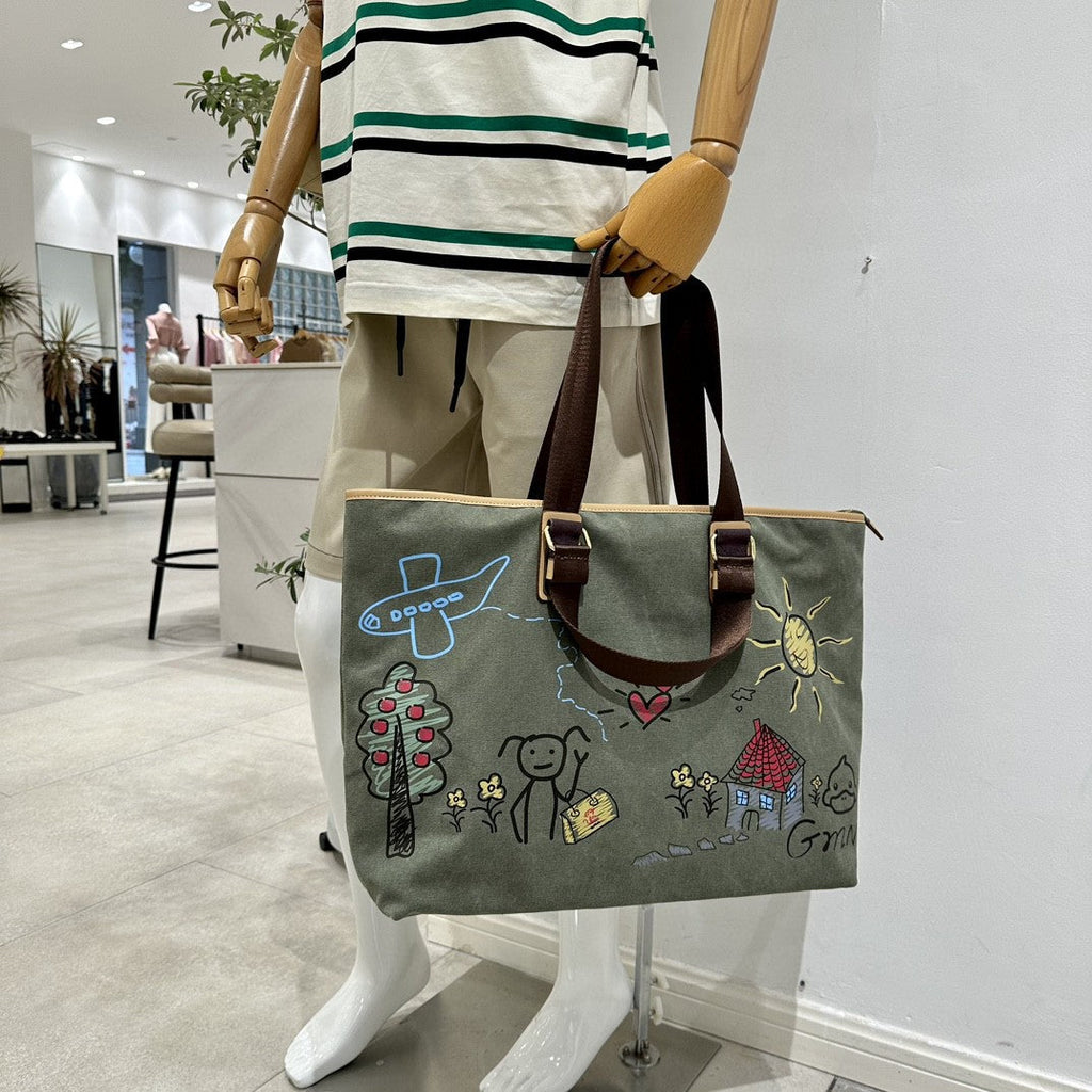 Ladies out fashion travel bag, men's canvas tote bag, business travel portable boarding bag, large capacity fitness bag - SJB-DIAMOND ELITES