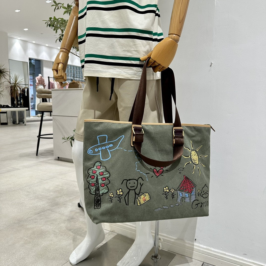 Ladies out fashion travel bag, men's canvas tote bag, business travel portable boarding bag, large capacity fitness bag - SJB-DIAMOND ELITES