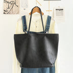 Elegant Soft PU Large Bag 2in1 – Retro Women's Shoulder Bag with Fashionable Large-Capacity Tote Design