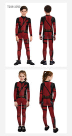 onepiece Halloween movie cos suit Deadpool 3 Wolverine costume playing suit printed jumpsuit - SJB-DIAMOND ELITES