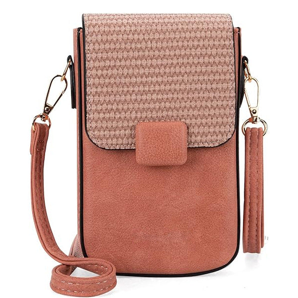 Women's Bag Casual Vertical Women's Mobile Phone Bag Straw Mini Shoulder Bag Fashion Crossbody Bag - SJB-DIAMOND ELITES