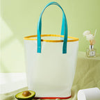 Frosted translucent PVC jelly bag, portable large-capacity beach bag, swimming bag, - SJB-DIAMOND ELITES