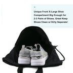 Basketball football drawstring backpack, drawstring backpack with shoe compartment, sports belt pocket sports equipment bag