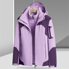 Three-in-one Removable Liner With Velvet Thickening Windproof Waterproof Jacket Pi-Mart