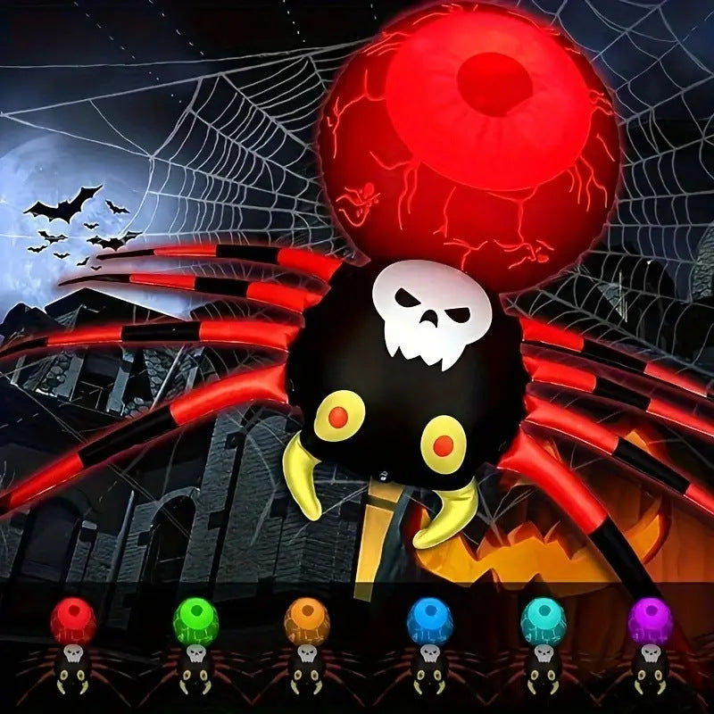PVC inflatable spider LED luminous inflatable spider Halloween luminous inflatable decorative ornament - SJB-DIAMOND ELITES