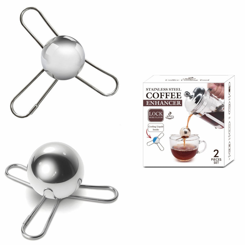 Stainless Steel Bracket Round Spherical Coffee Drink Cooling Tool Pi-Mart