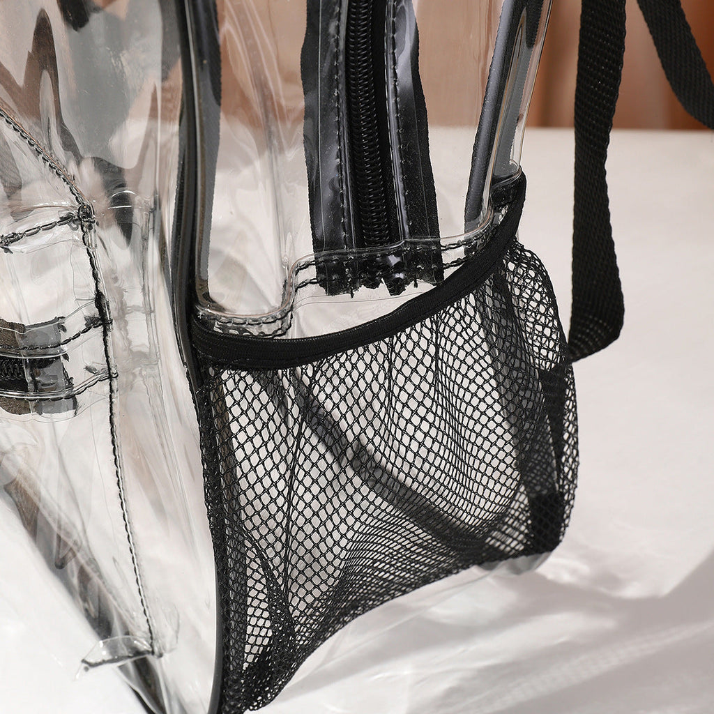 Transparent backpack, waterproof large capacity PVC storage bag, travel outdoor sports backpack purse - SJB-DIAMOND ELITES