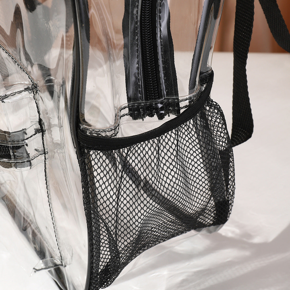 Transparent backpack, waterproof large capacity PVC storage bag, travel outdoor sports backpack purse - SJB-DIAMOND ELITES