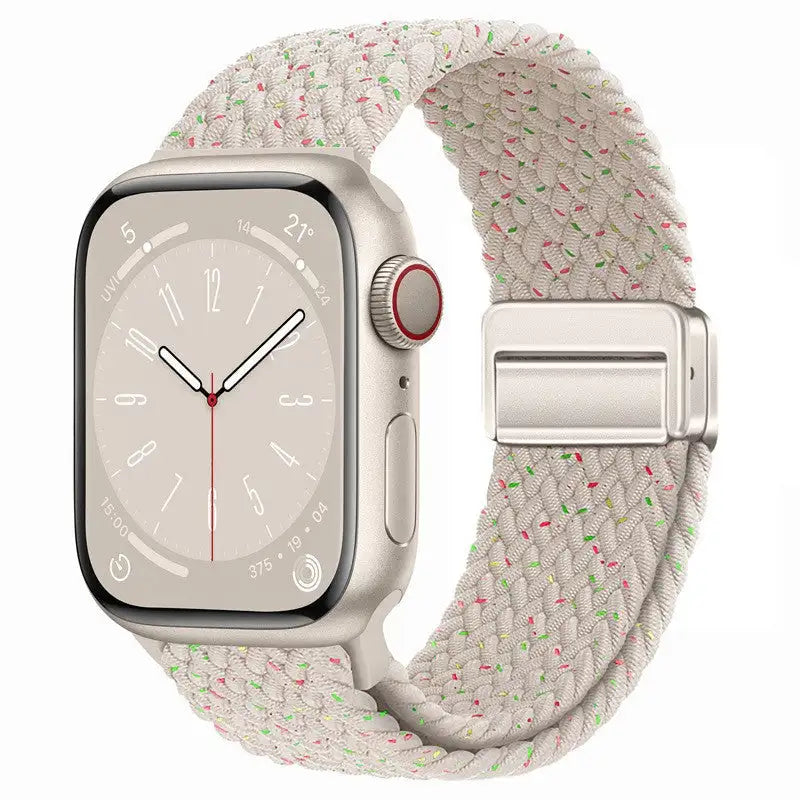 Metal Magnetic Buckle Nylon Braided Stretch Strap - SJB-DIAMOND ELITES