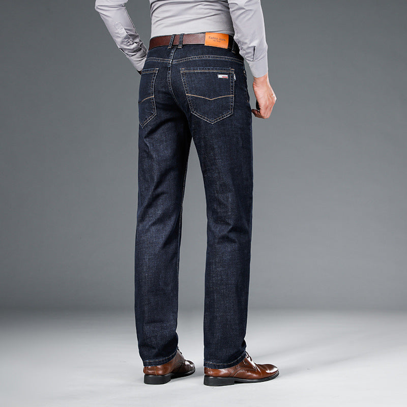 Loose Straight Business Washed Jeans Lootquake LLC