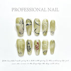 1023- Handmade press on nails fake nails removable