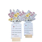 Creative Flower Calendar Home Living Room Table Decoration Ornaments