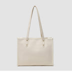Square tote large capacity bag, women's winter tote bag, printed blue commuter fashion versatile portable shoulder bag