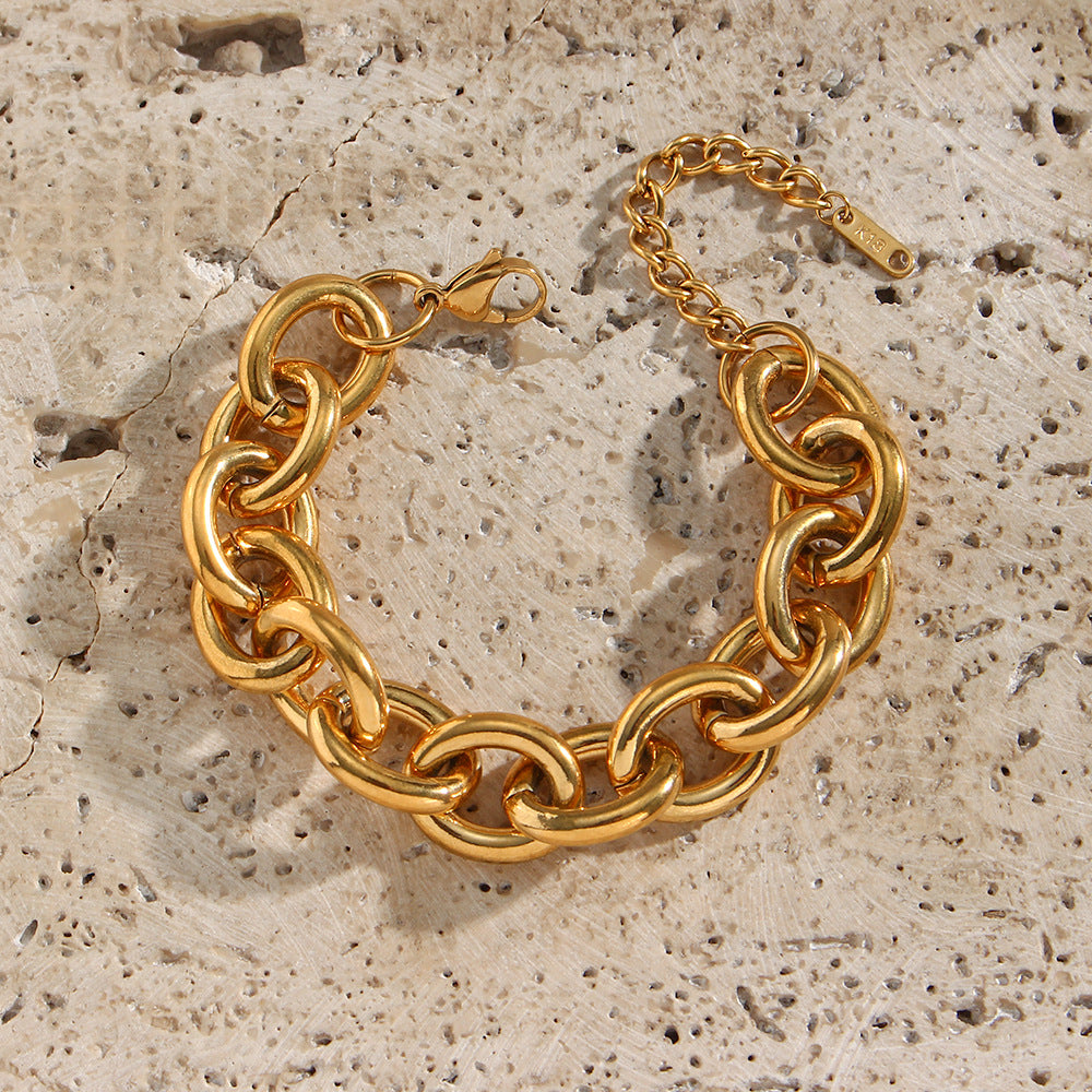 Cool Trendy Thick Straps Bracelet Ornament Women Pi-Mart