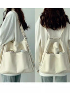 Soft pu backpack purse, women's large capacity three-purpose backpack, commuter tote bag, multifunctional backpack crossbody