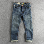 Men's Casual Retro Pocket Straight Jeans Lootquake LLC
