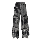 Washed Multi-pocket Design Straight Men's Jeans Lootquake LLC