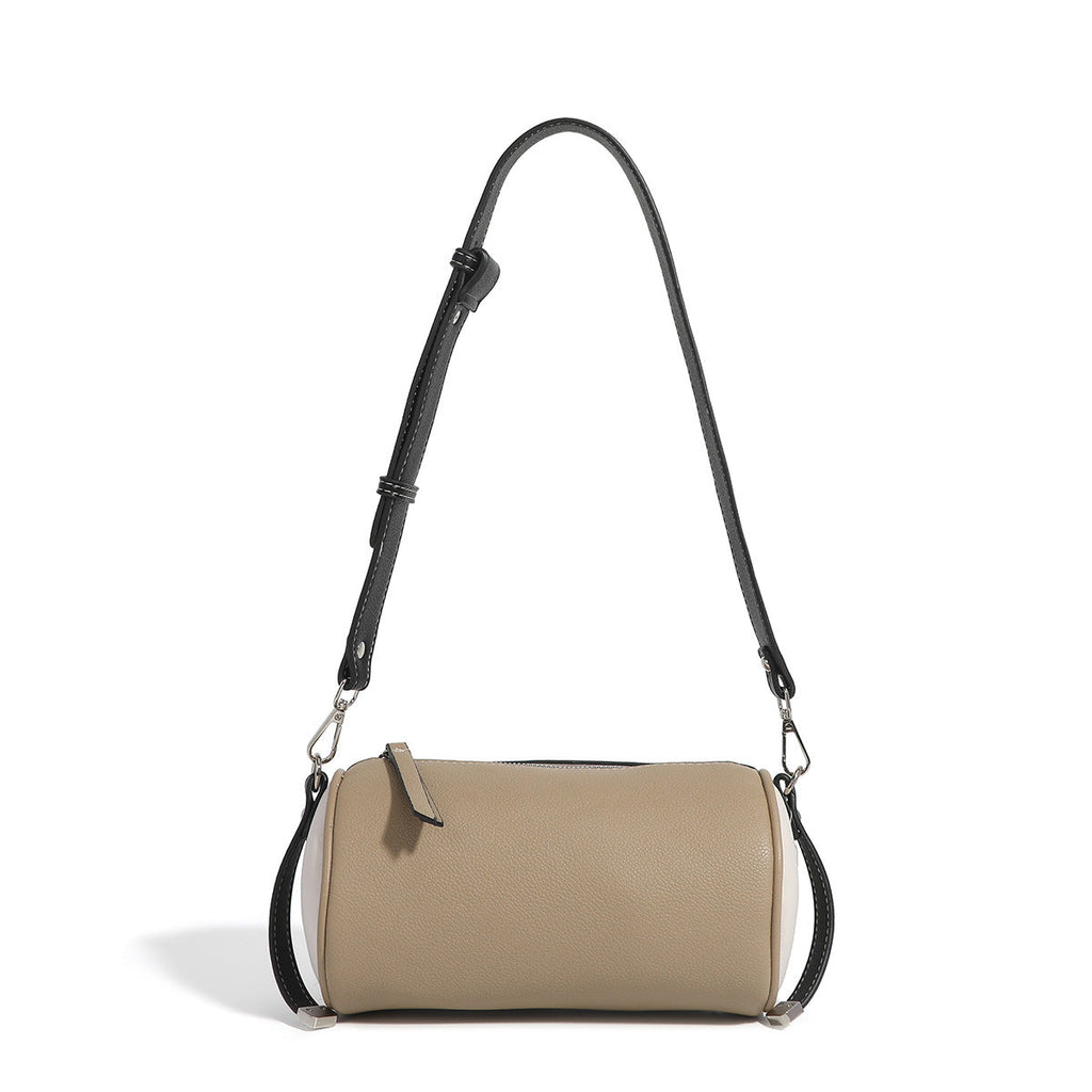 Women's bag simple texture underarm bag, fashionable versatile shoulder crossbody bag, small cylinder bag - SJB-DIAMOND ELITES