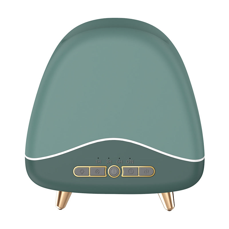 Ultrasonic Flame Aroma Diffuser Wood Grain Household Humidifier Pi-Mart