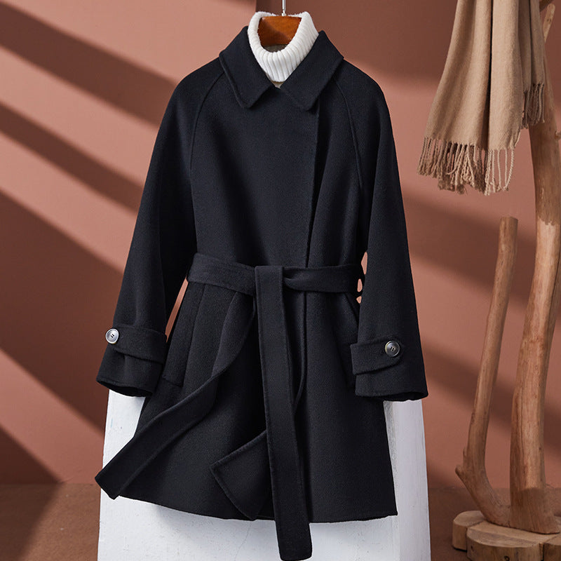 Fashion Personality Reversible Cashmere Coat Women Pi-Mart