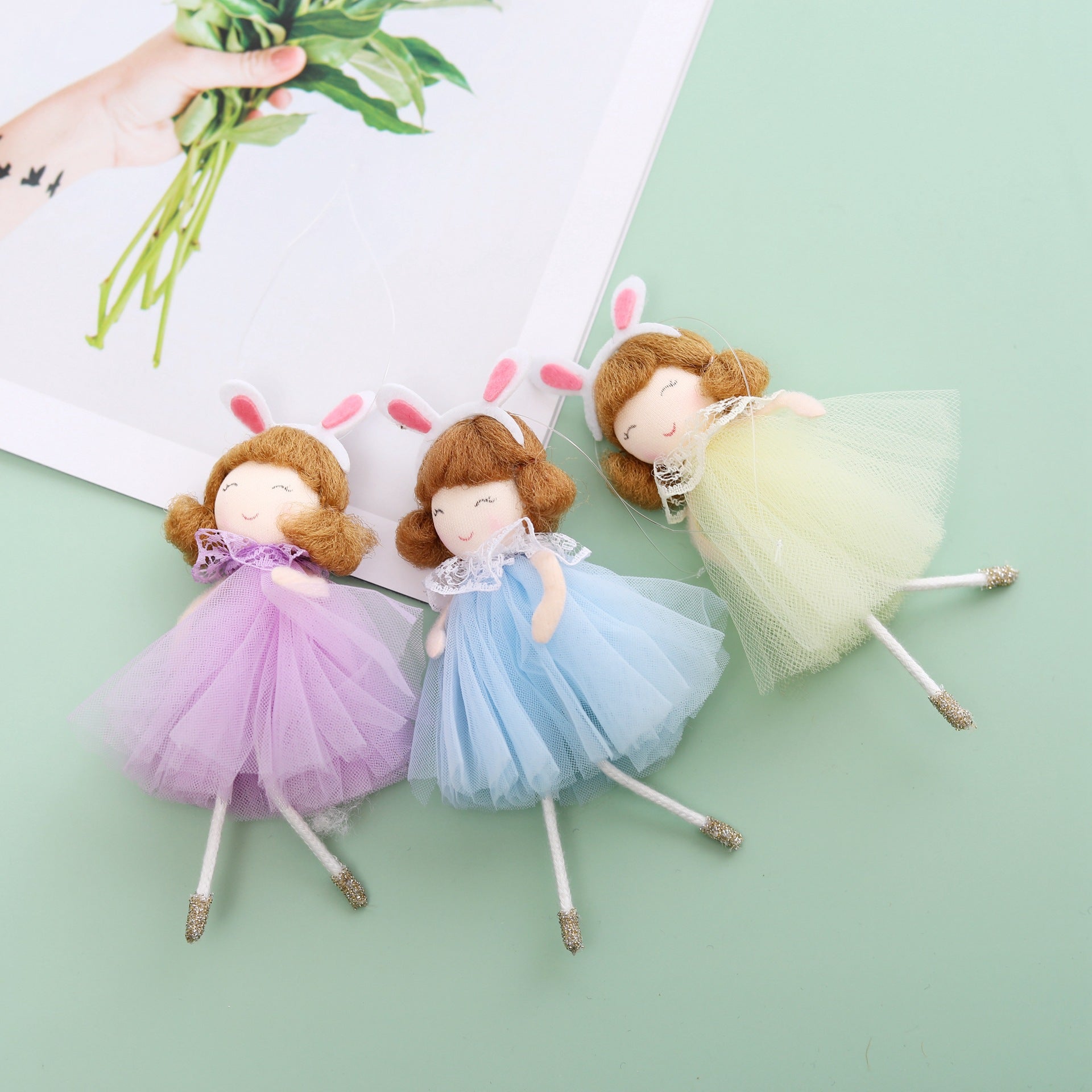Easter Gauze Skirt With Headband Girl Pendant Pi-Mart