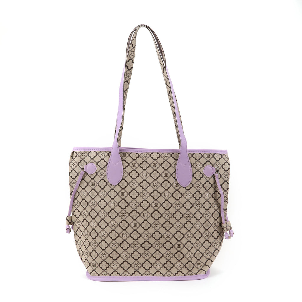 Ladies printed shoulder bag, versatile large capacity casual tote bag, big shoulder hobo bag - SJB-DIAMOND ELITES