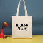 Canvas printed shoulder bag, fashionable and lightweight shopping bag, large-capacity cotton bag 2pcs hobo. - SJB-DIAMOND ELITES