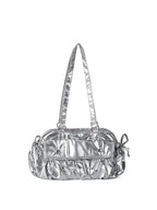 Small shoulder bag for women, pleated nylon underarm bag, baguette bag, fashionable large capacity shoulder bag for women hobo