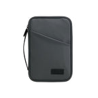 Large capacity passport bag, multi-function document storage bag, PU waterproof travel storage bag, anti-theft tote certificate bag. - SJB-DIAMOND ELITES