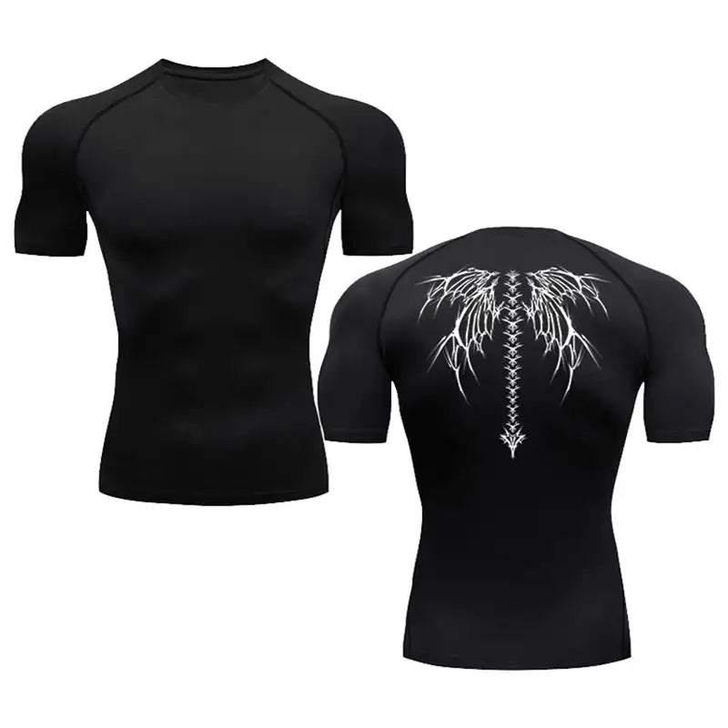 Summer Men's Short-sleeved Fashion Outdoor Casual Printed Quick-drying T-shirt