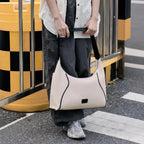 Hobo bag for women, Canvas underarm bag, Hobo shoulder bag, Large capacity commuter bag