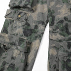 Dimensional Patch Pocket Wide Leg Tie-dye Camouflage Large Pocket Overalls Men Lootquake LLC