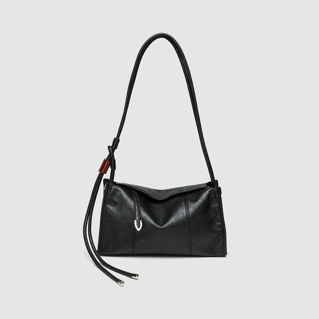 Stylish and minimalist design commuter hobo bag ladies, bag large capacity pleated underarm shoulder bag, chic elegant shoulder purse
