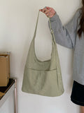 Soft large capacity hobo bag, women's summer work shoulder bag, underarm bag, casual commuter tote bag - SJB-DIAMOND ELITES