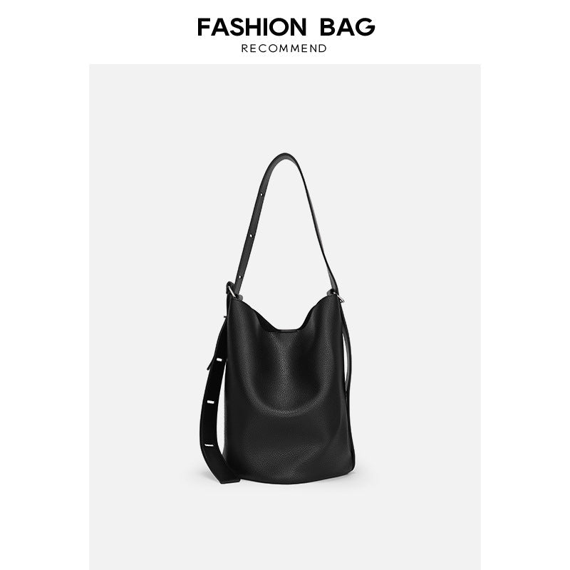 Bucket bag ladies simple, large capacity shoulder bag, versatile hobo bag with crossbody strap - SJB-DIAMOND ELITES