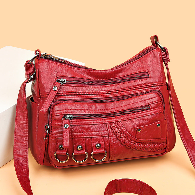 Women's Fashion Casual Soft Leather Bag Pi-Mart
