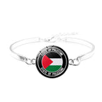 Free Palestine Bracelet | Palestinian Flag Keffiyeh Bracelet (MAC081) - SJB-DIAMOND ELITES