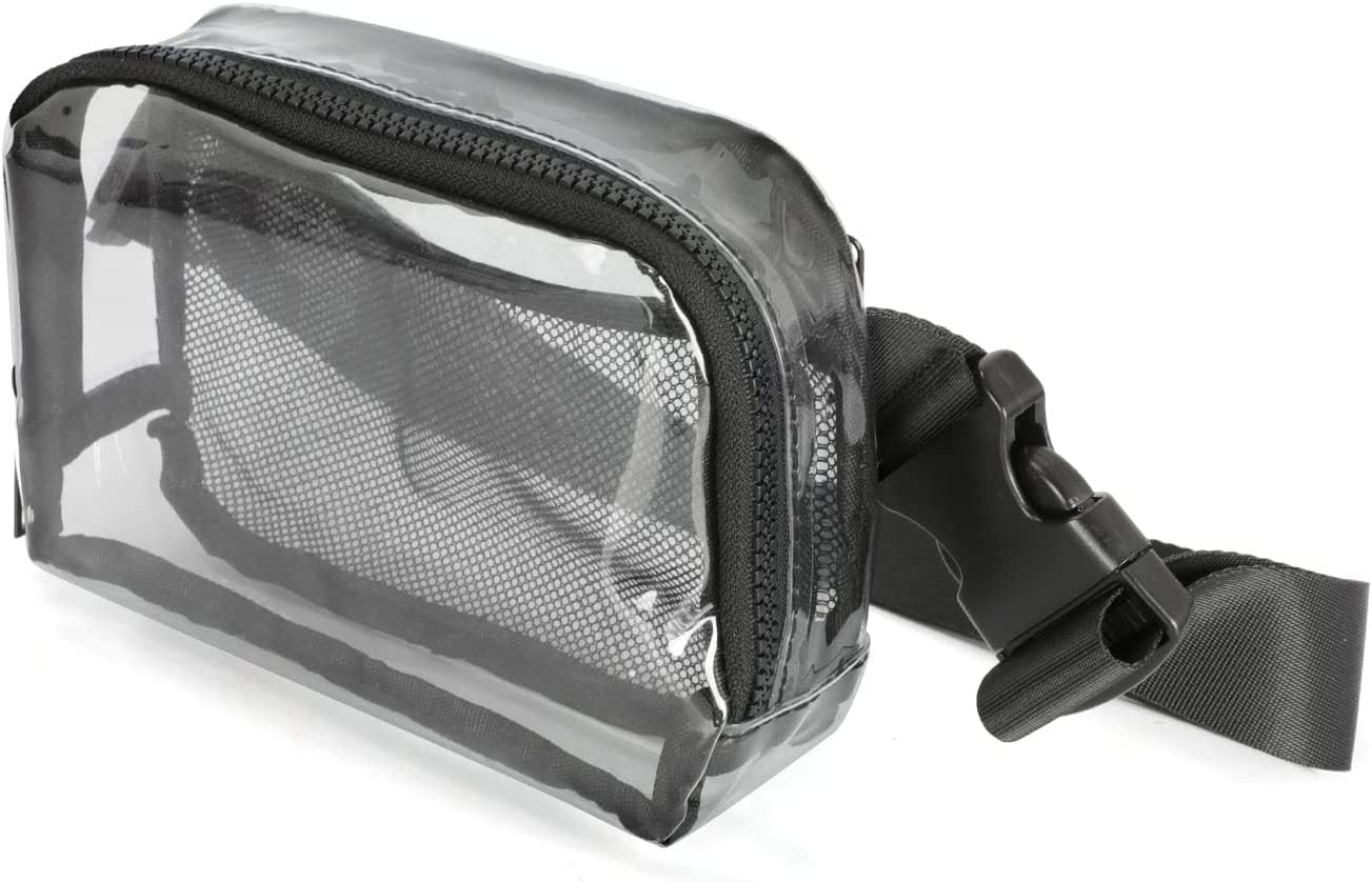 Waterproof Fanny Pack – Transparent Small Crossbody Belt Bag with Adjustable Shoulder Strap, Ideal for Festival, Hiking, Concerts, and Travel, Stadium Approved Waist Bag - SJB-DIAMOND ELITES