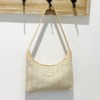Chic Small Shoulder Straw Bag – Stylish Crossbody Bag for Ladies, Versatile Summer Hobo Bag