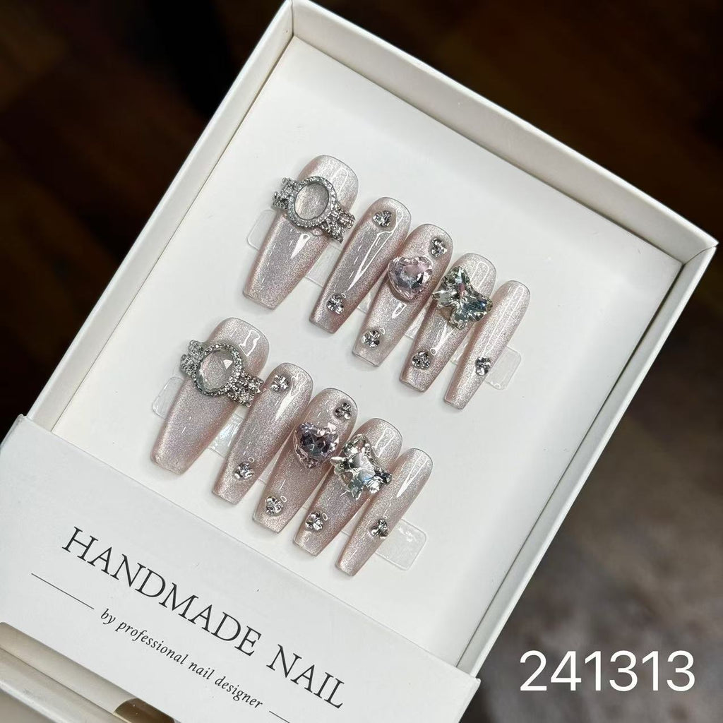 1028- Handmade press on nails fake nails removable