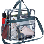 PVC transparent bag, tote bag large, portable travel storage bag for men and women, clear bag for stadium events - SJB-DIAMOND ELITES