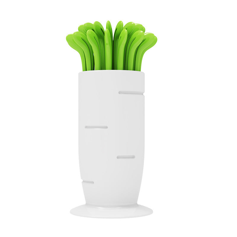 Radish Fruit Fork Set Two-tooth Household Pi-Mart
