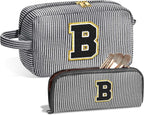 Travel Makeup Bag, Chenier Striped Makeup Bag, 2 in 1 lightweight makeup bags,Makeup bags, travel makeup bags,Makeup bag organizers,Makeup bags, small - SJB-DIAMOND ELITES